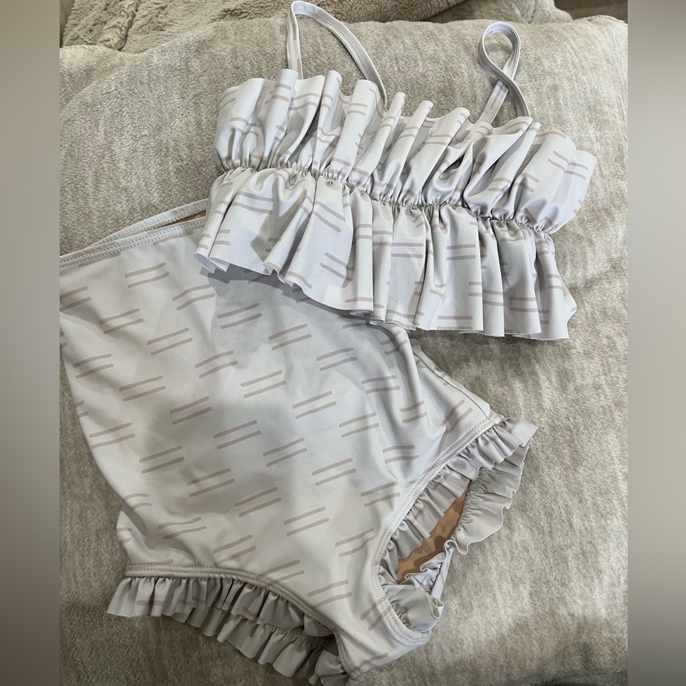 Ruffled Two-Piece Swimsuit